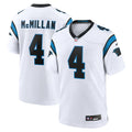 Tetairoa McMillan Carolina Panthers Game Jersey - White | Stitched Football Jersey TJS2042