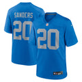 Barry Sanders Detroit Lions Alternate Game Jersey - Blue | Stitched Football Jersey TJS2110