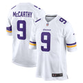 J.J. McCarthy Minnesota Vikings Game Jersey - White | Stitched Football Jersey TJS2197