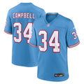 Earl Campbell Tennessee Titans Retired Player Alternate Game Jersey - Light Blue | Stitched Football Jersey TJS1926