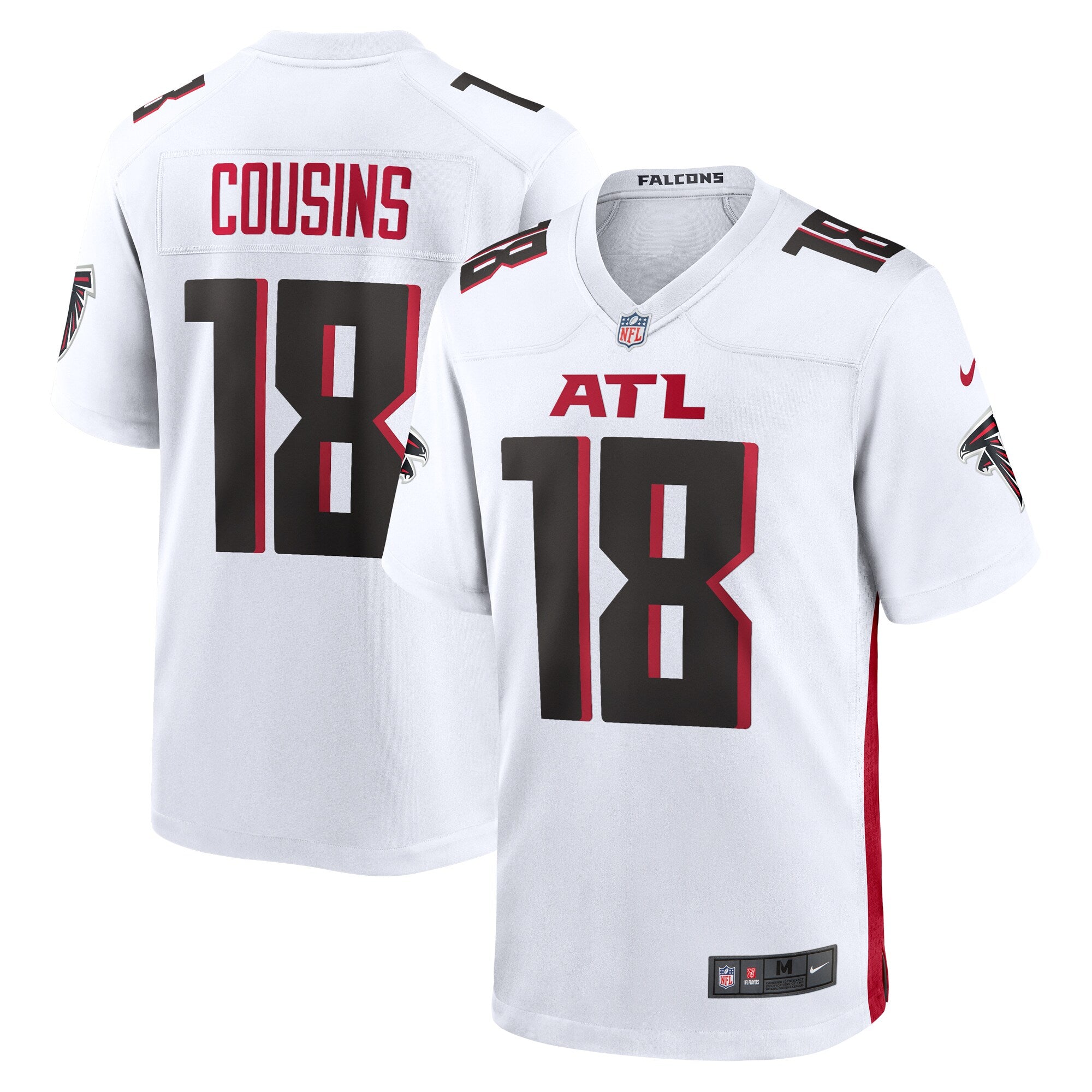 Kirk Cousins Atlanta Falcons Game Player Jersey - White | Stitched Football Jersey TJS2112