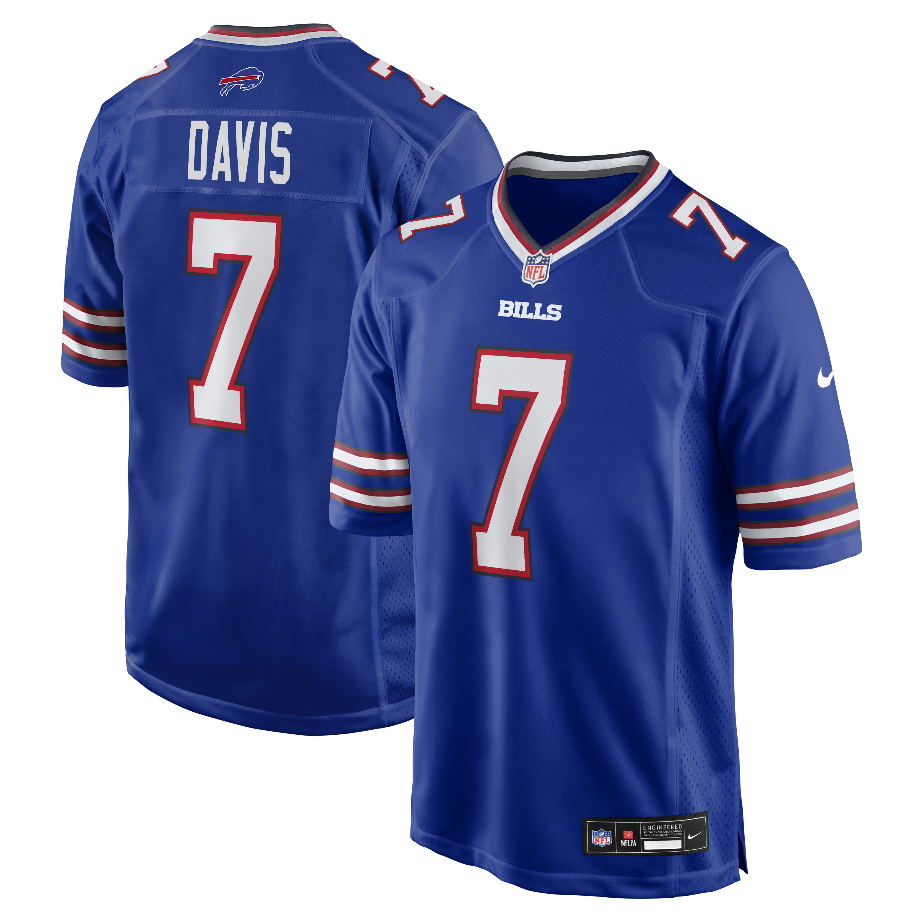 Ray Davis Buffalo Bills Team Game Jersey - Royal | Stitched Football Jersey TJS1945
