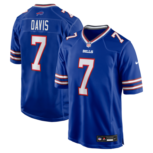 Ray Davis Buffalo Bills Team Game Jersey - Royal | Stitched Football Jersey TJS1945