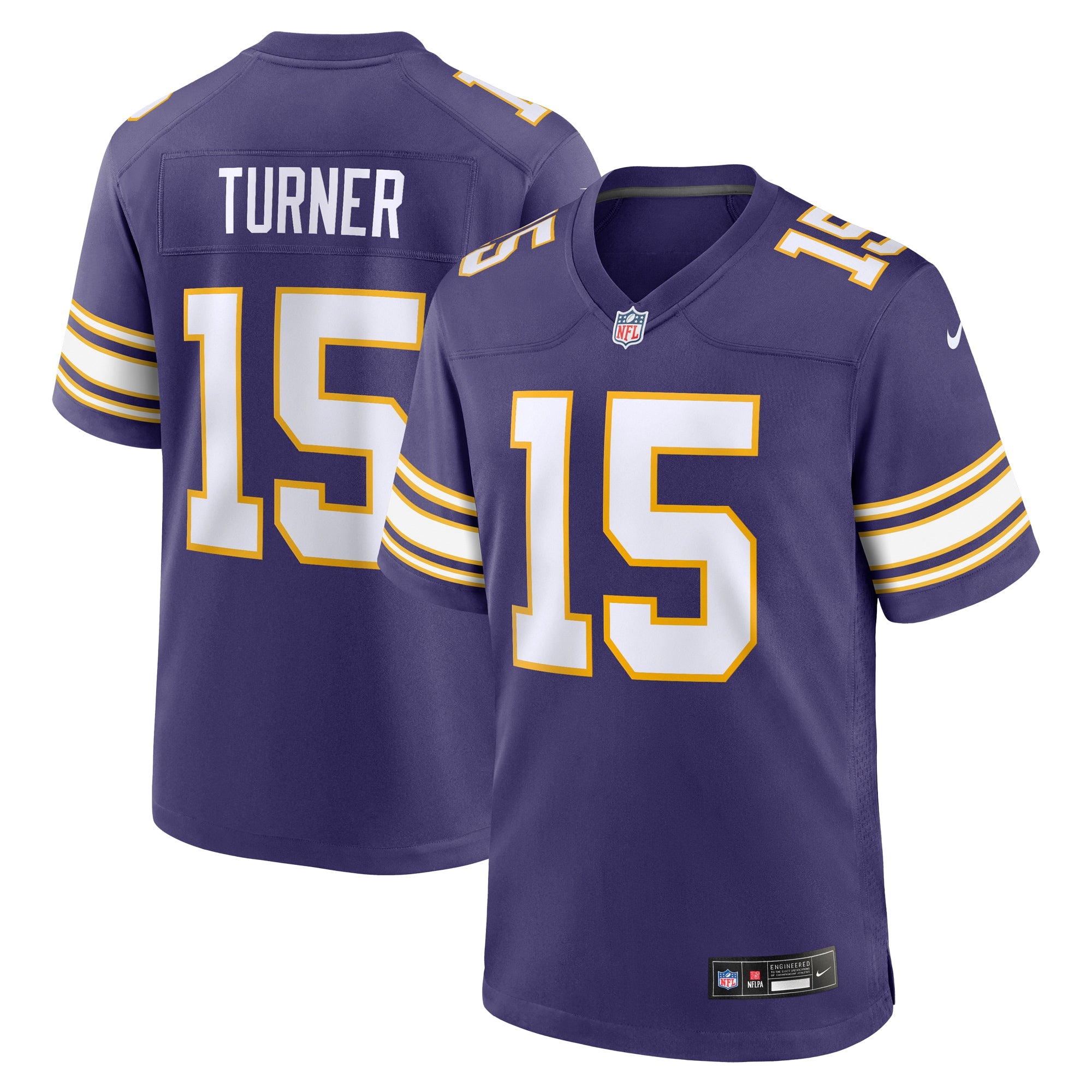 Dallas Turner Minnesota Vikings Alternate Game Jersey - Purple | Stitched Football Jersey TJS2187