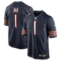Number 1 Dad Chicago Bears Game Jersey - Navy | Stitched Football Jersey TJS2051