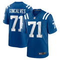 Matt Goncalves Indianapolis Colts Game Jersey - Royal | Stitched Football Jersey TJS1961