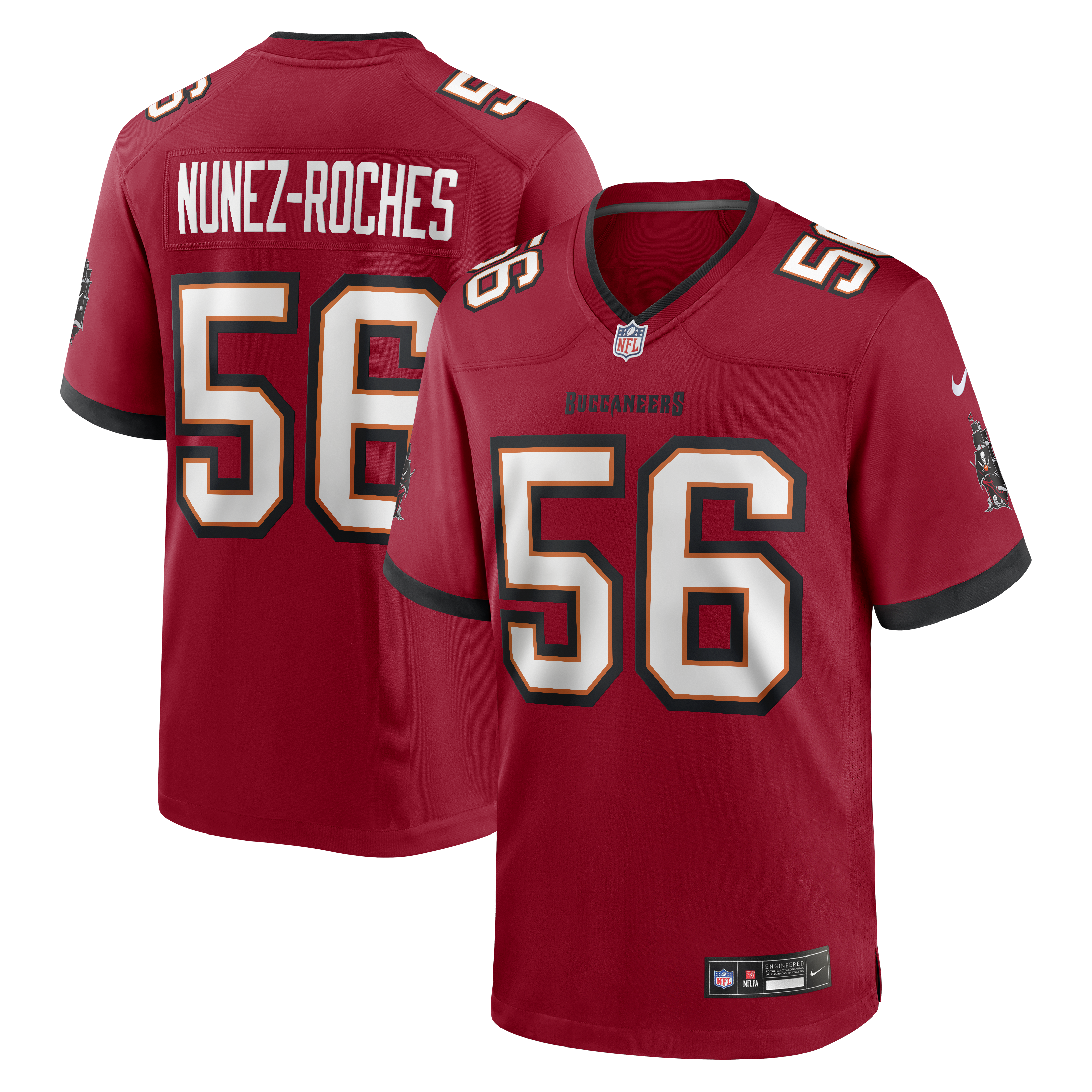 Rakeem Nunez-Roches Tampa Bay Buccaneers Team Game Jersey - Red | Stitched Football Jersey TJS2121
