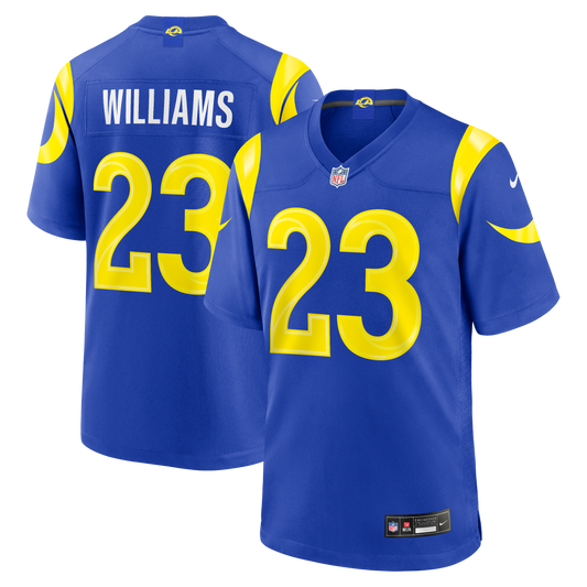 Kyren Williams Los Angeles Rams Team Game Player Jersey - Royal | Stitched Football Jersey TJS2027