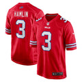 Damar Hamlin Buffalo Bills Alternate Game Jersey - Red | Stitched Football Jersey TJS2142