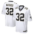 Tyrann Mathieu New Orleans Saints Game Jersey - White | Stitched Football Jersey TJS2038