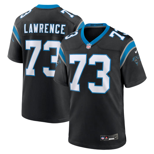 Rashard Lawrence Carolina Panthers Game Jersey - Black | Stitched Football Jersey TJS1902