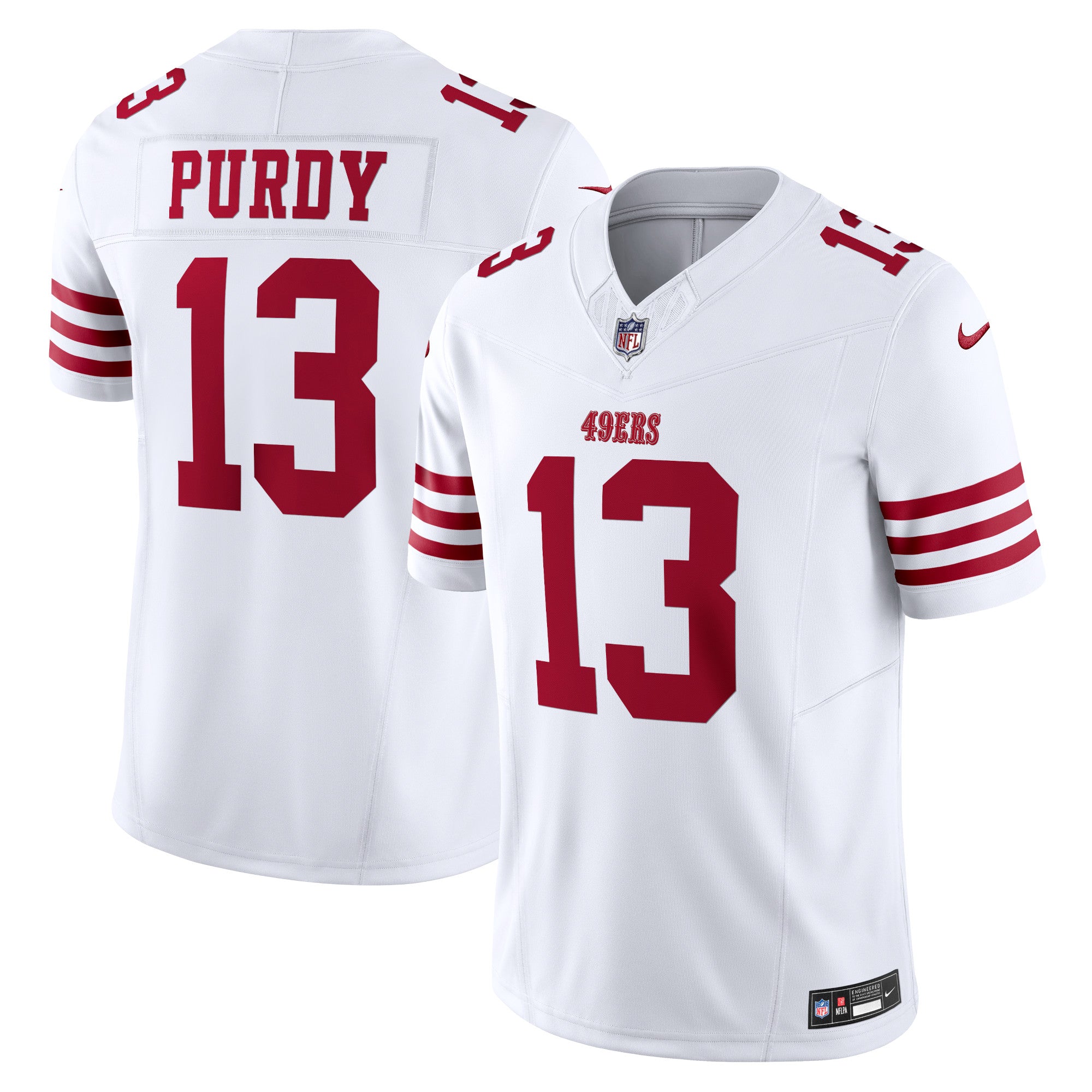 Brock Purdy San Francisco 49ers Vapor F.U.S.E. Limited Jersey - White | Stitched Football Jersey TJS2100