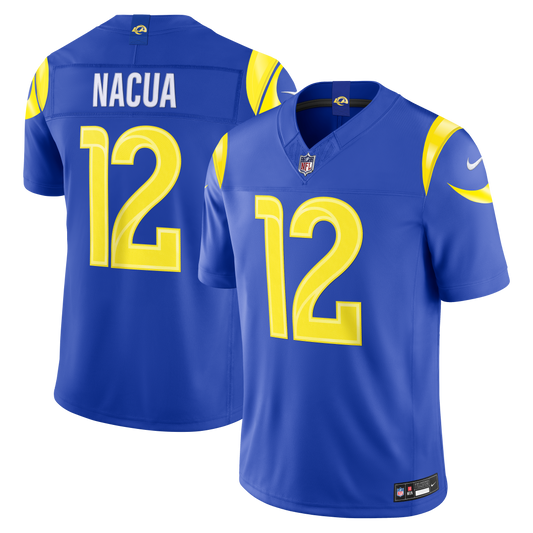 Puka Nacua Los Angeles Rams Vapor F.U.S.E. Stitched Limited Jersey - Royal | Stitched Football Jersey TJS2078