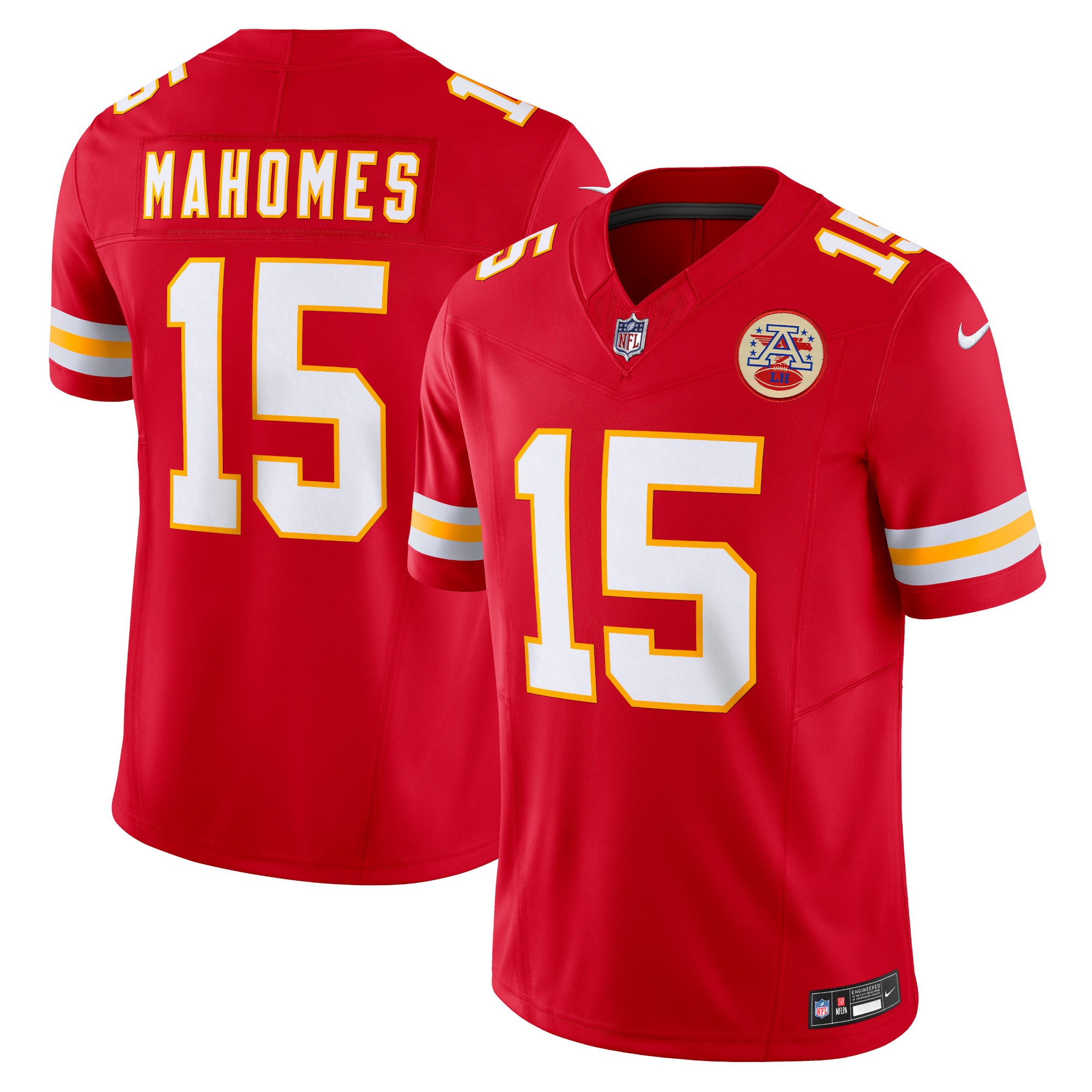Patrick Mahomes Kansas City Chiefs Vapor F.U.S.E. Limited Jersey - Red | Stitched Football Jersey TJS2182