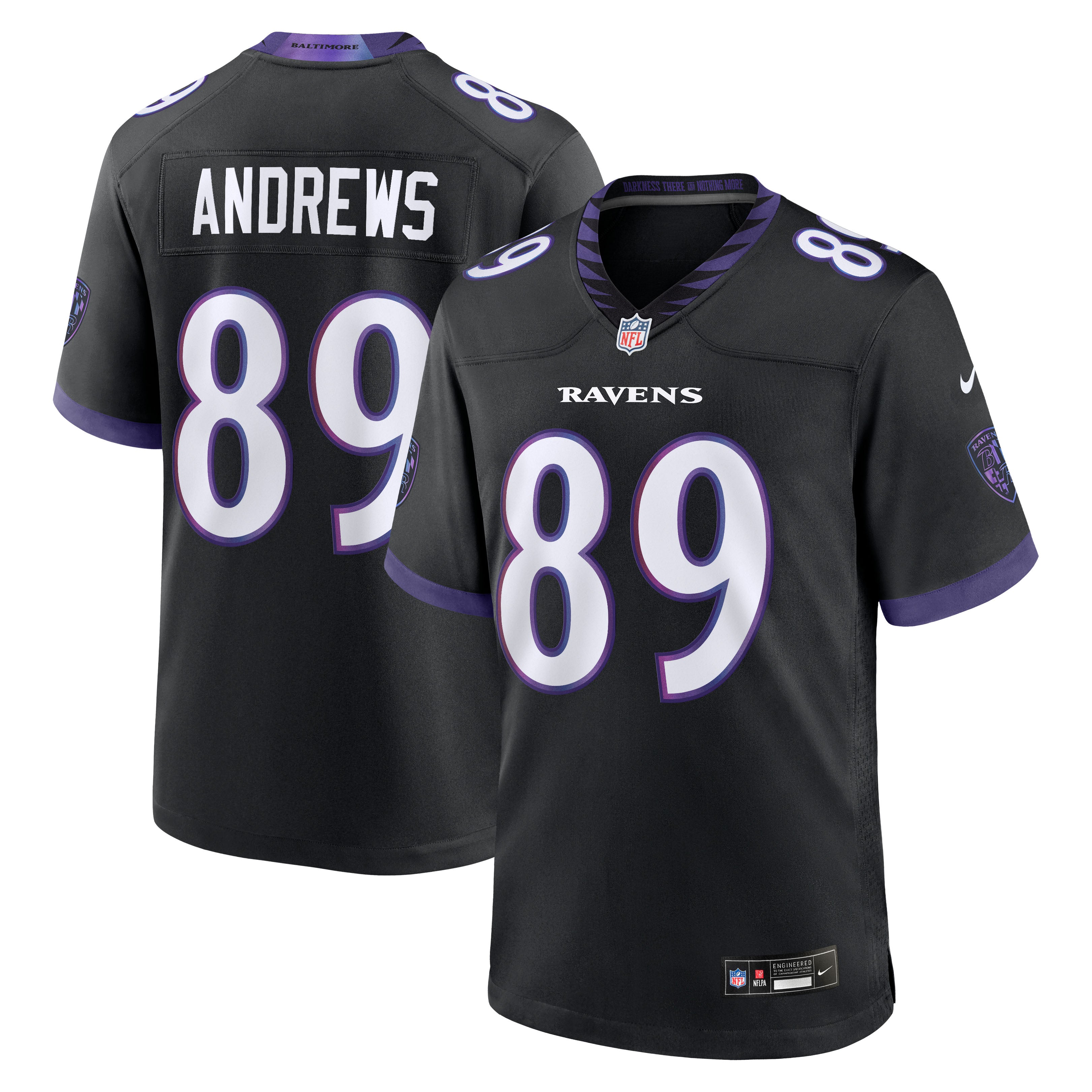 Mark Andrews Baltimore Ravens Alternate Game Jersey - Black | Stitched Football Jersey TJS2162
