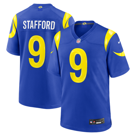 Matthew Stafford Los Angeles Rams Team Game Player Jersey - Royal | Stitched Football Jersey TJS1982