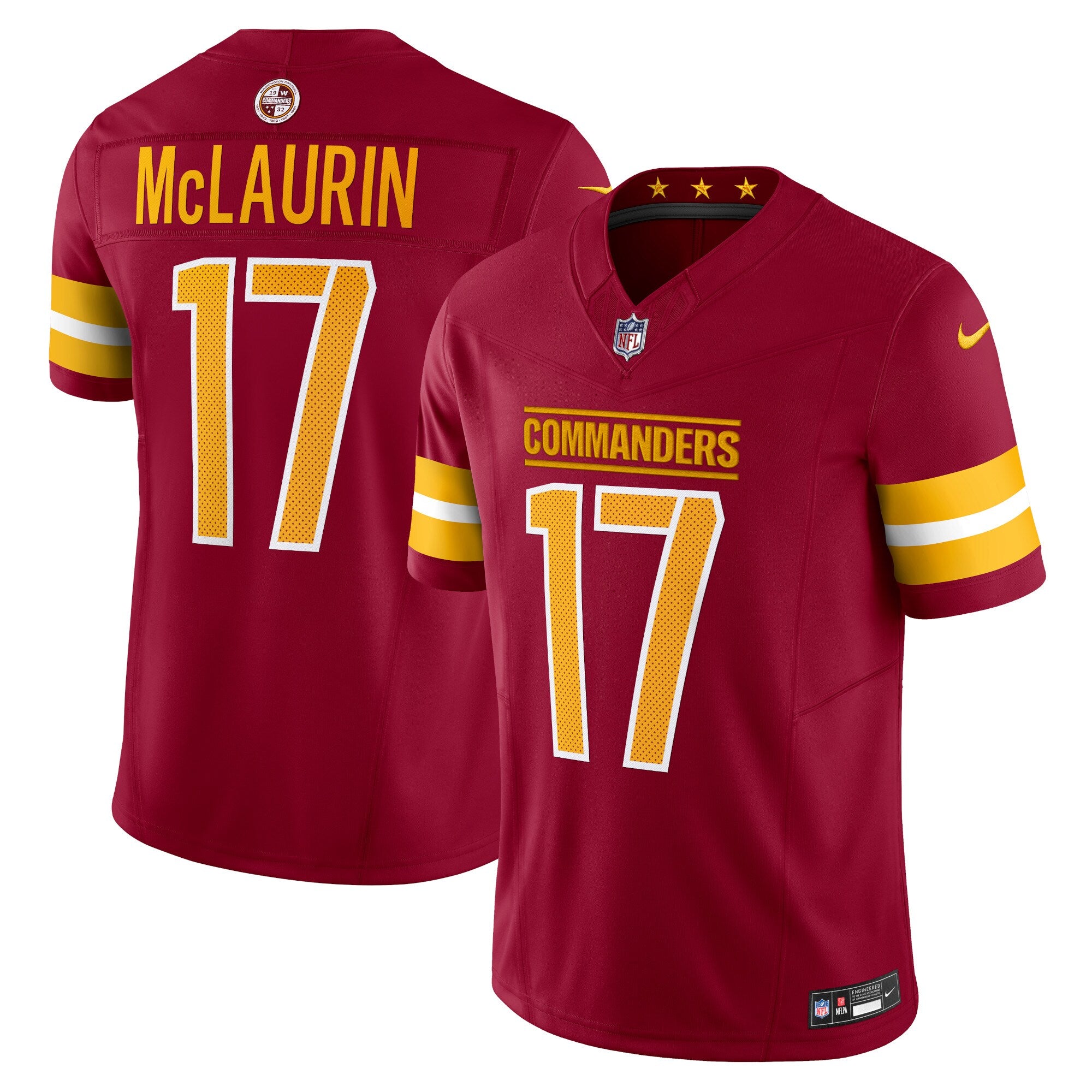 Terry McLaurin Washington Commanders Vapor F.U.S.E. Limited Jersey - Burgundy | Stitched Football Jersey TJS2153