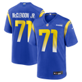 Warren McClendon Jr. Los Angeles Rams Team Game Jersey - Royal | Stitched Football Jersey TJS2176