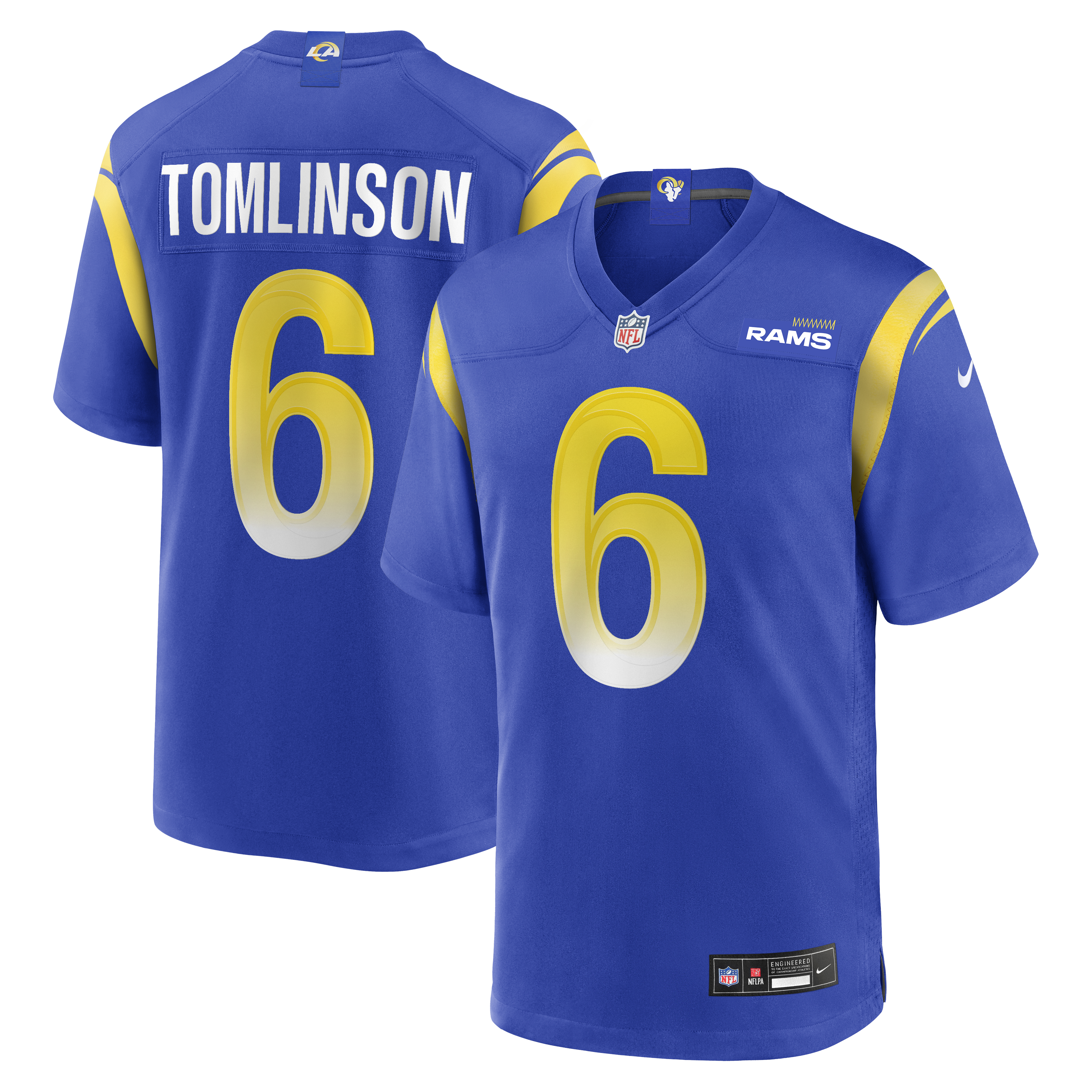 Tre'Vius Hodges-Tomlinson Los Angeles Rams Team Game Jersey - Royal | Stitched Football Jersey TJS2130