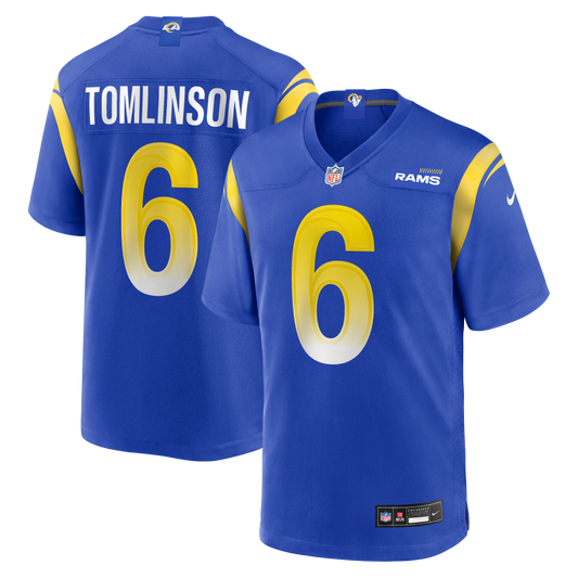 Tre'Vius Hodges-Tomlinson Los Angeles Rams Team Game Jersey - Royal | Stitched Football Jersey TJS2130