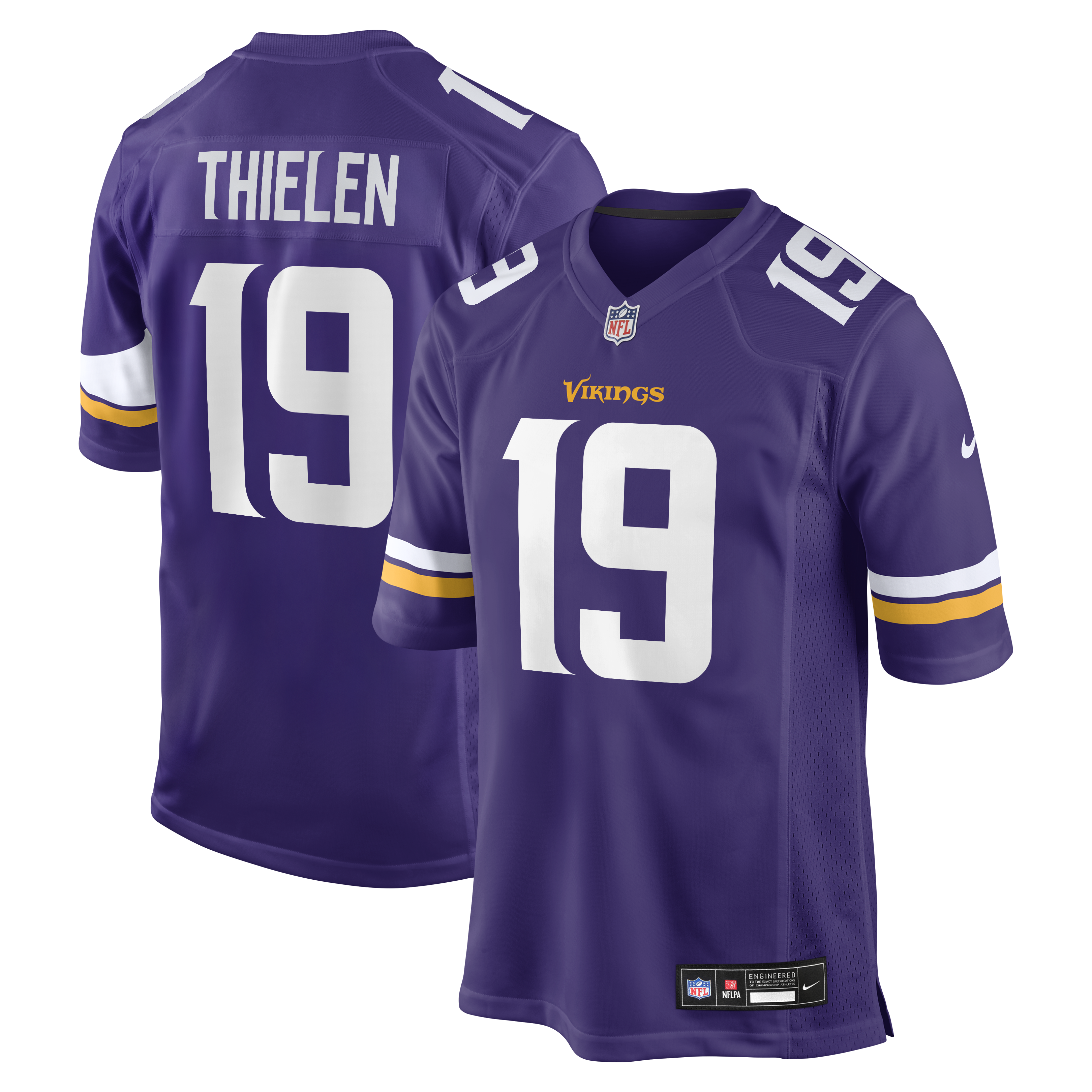 Adam Thielen Minnesota Vikings Game Jersey - Purple | Stitched Football Jersey TJS2173
