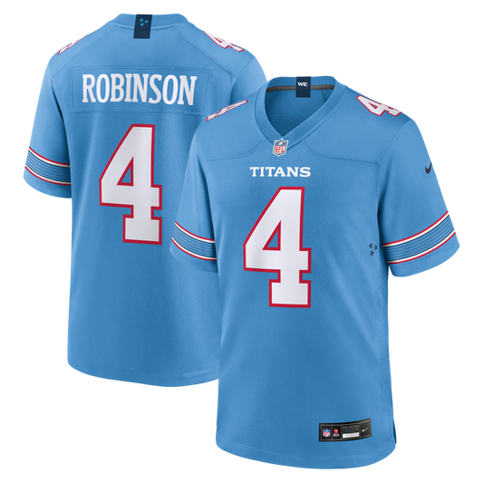 Wan'Dale Robinson Tennessee Titans Team Game Jersey - Light Blue | Stitched Football Jersey TJS1931