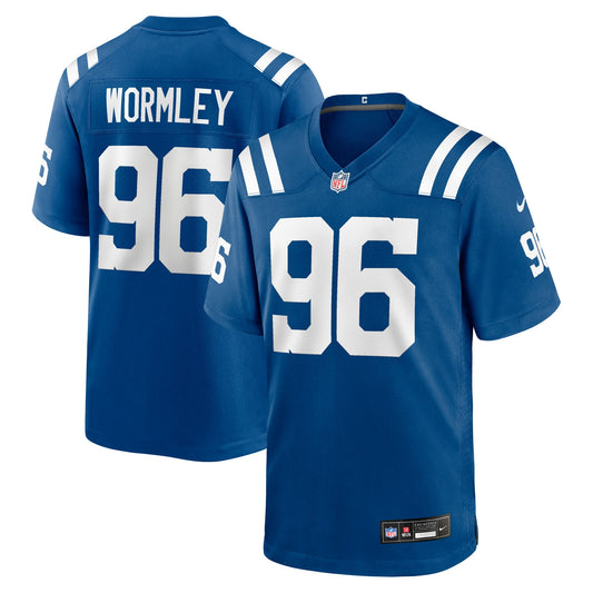 Chris Wormley Indianapolis Colts Team Game Jersey - Royal | Stitched Football Jersey TJS1925
