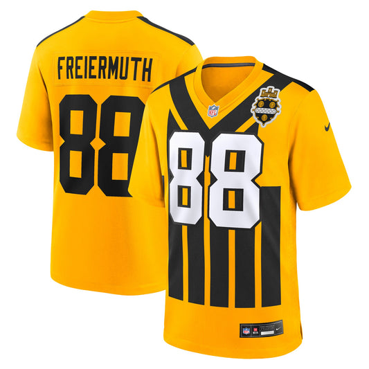 Pat Freiermuth Pittsburgh Steelers Alternate 1933 Throwback Game Jersey - Gold | Stitched Football Jersey TJS2070