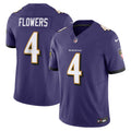 Zay Flowers Baltimore Ravens Vapor F.U.S.E. Limited Jersey - Purple | Stitched Football Jersey TJS2097