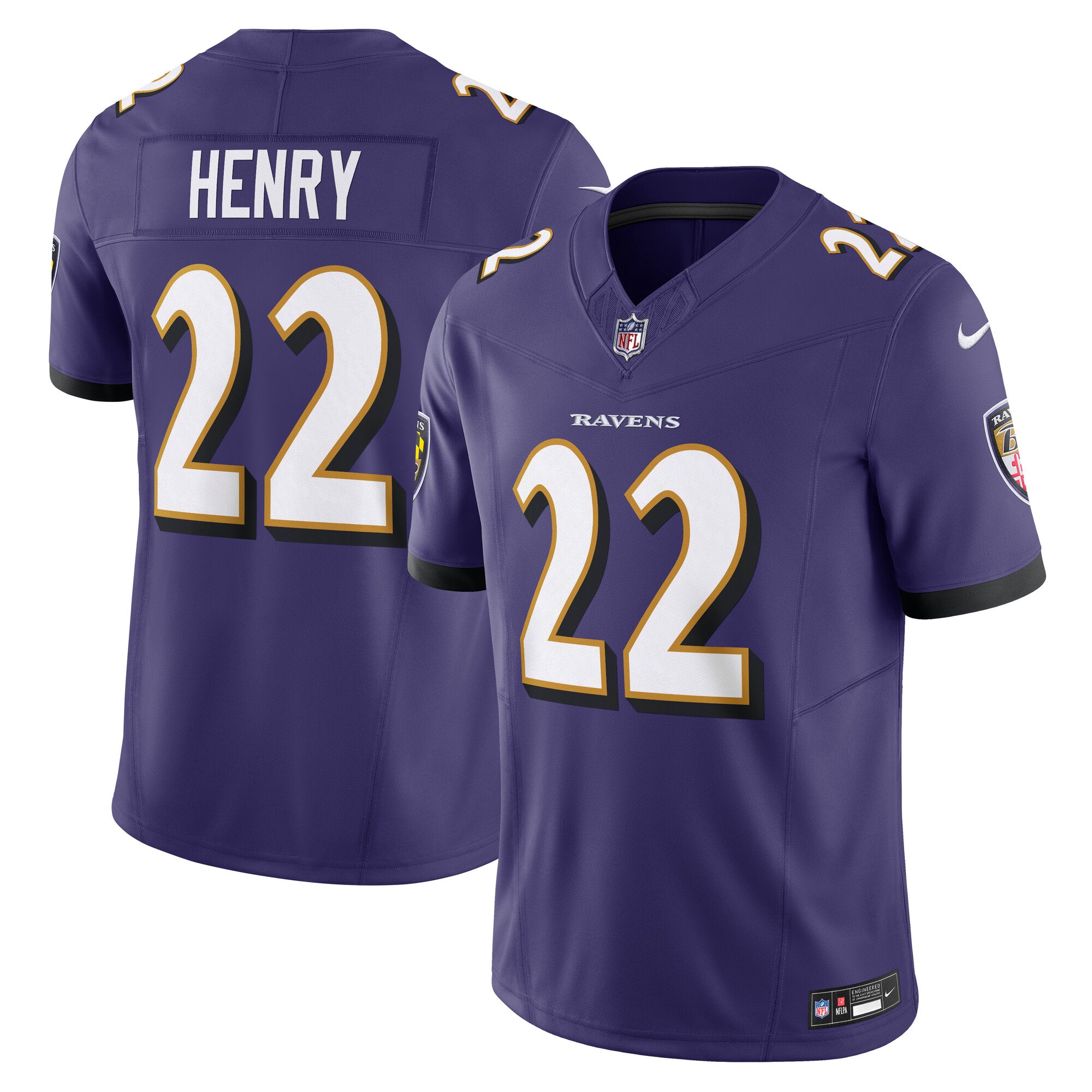 Derrick Henry Baltimore Ravens Vapor F.U.S.E. Limited Jersey - Purple | Stitched Football Jersey TJS1919