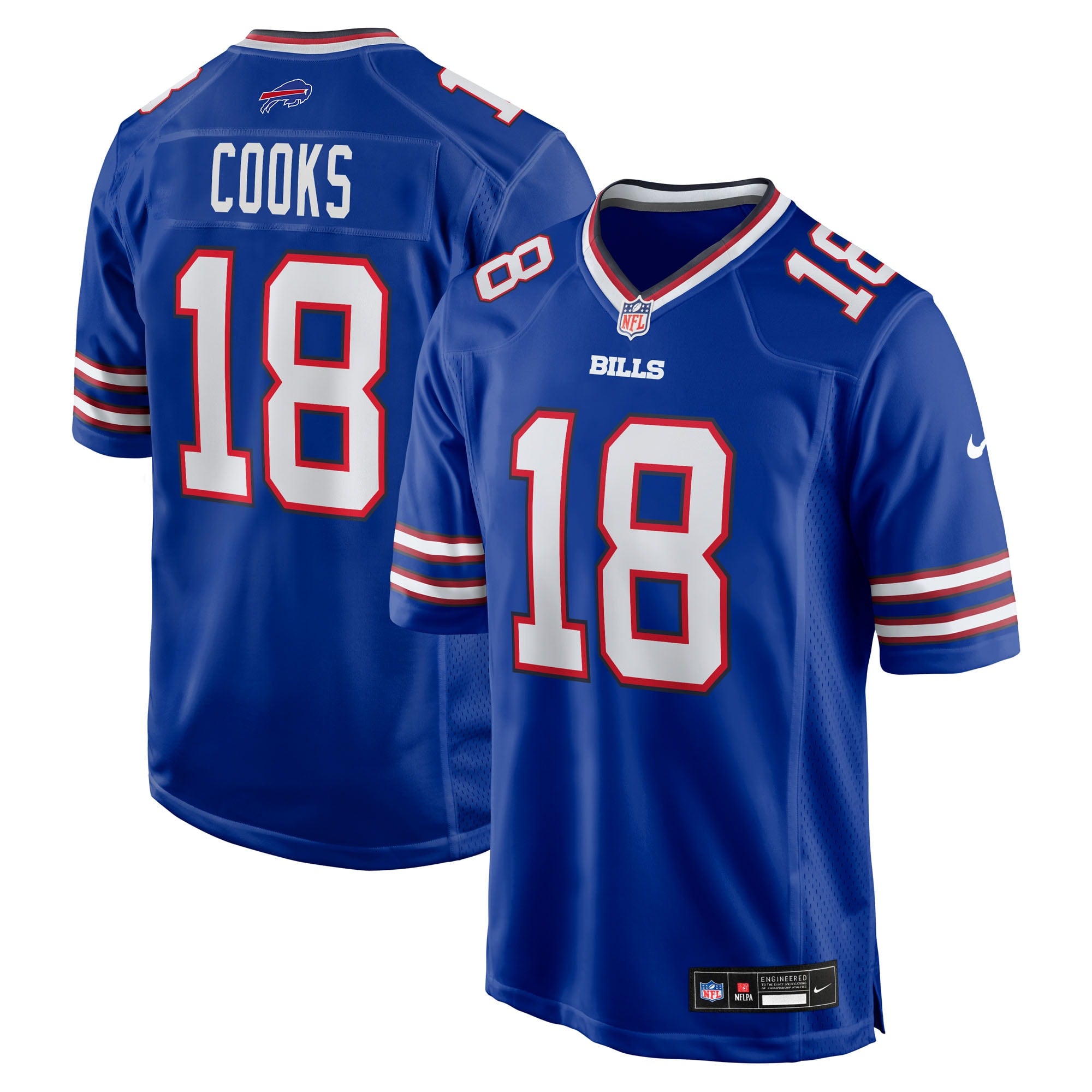Brandin Cooks Buffalo Bills Team Game Jersey - Royal | Stitched Football Jersey TJS2103