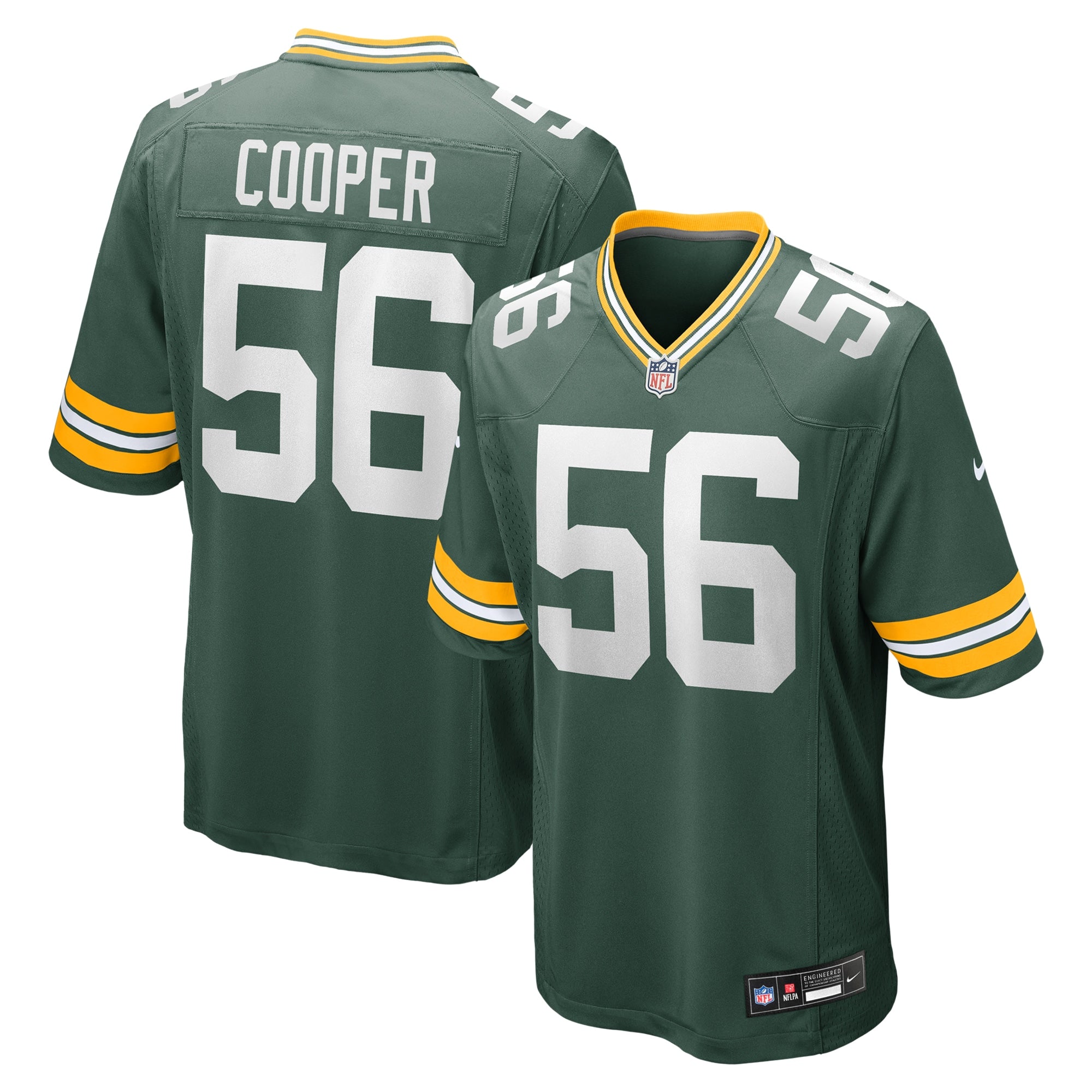 Edgerrin Cooper Green Bay Packers Game Jersey - Green | Stitched Football Jersey TJS1934