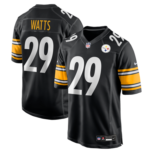 Ryan Watts Pittsburgh Steelers Game Jersey - Black | Stitched Football Jersey TJS1918