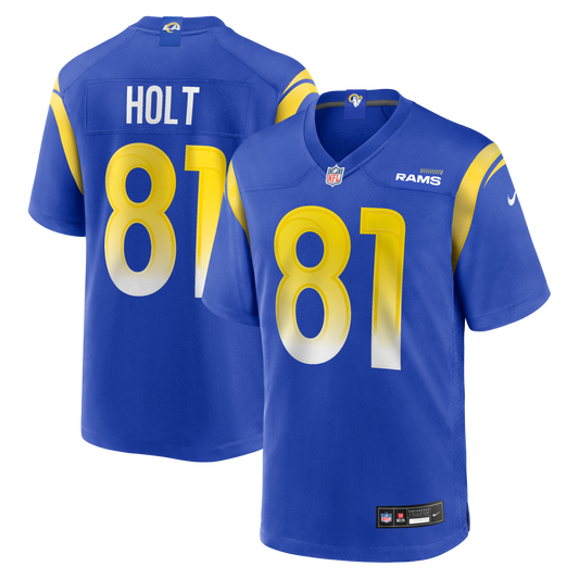 Torry Holt Los Angeles Rams Game Retired Player Jersey - Royal | Stitched Football Jersey TJS2127