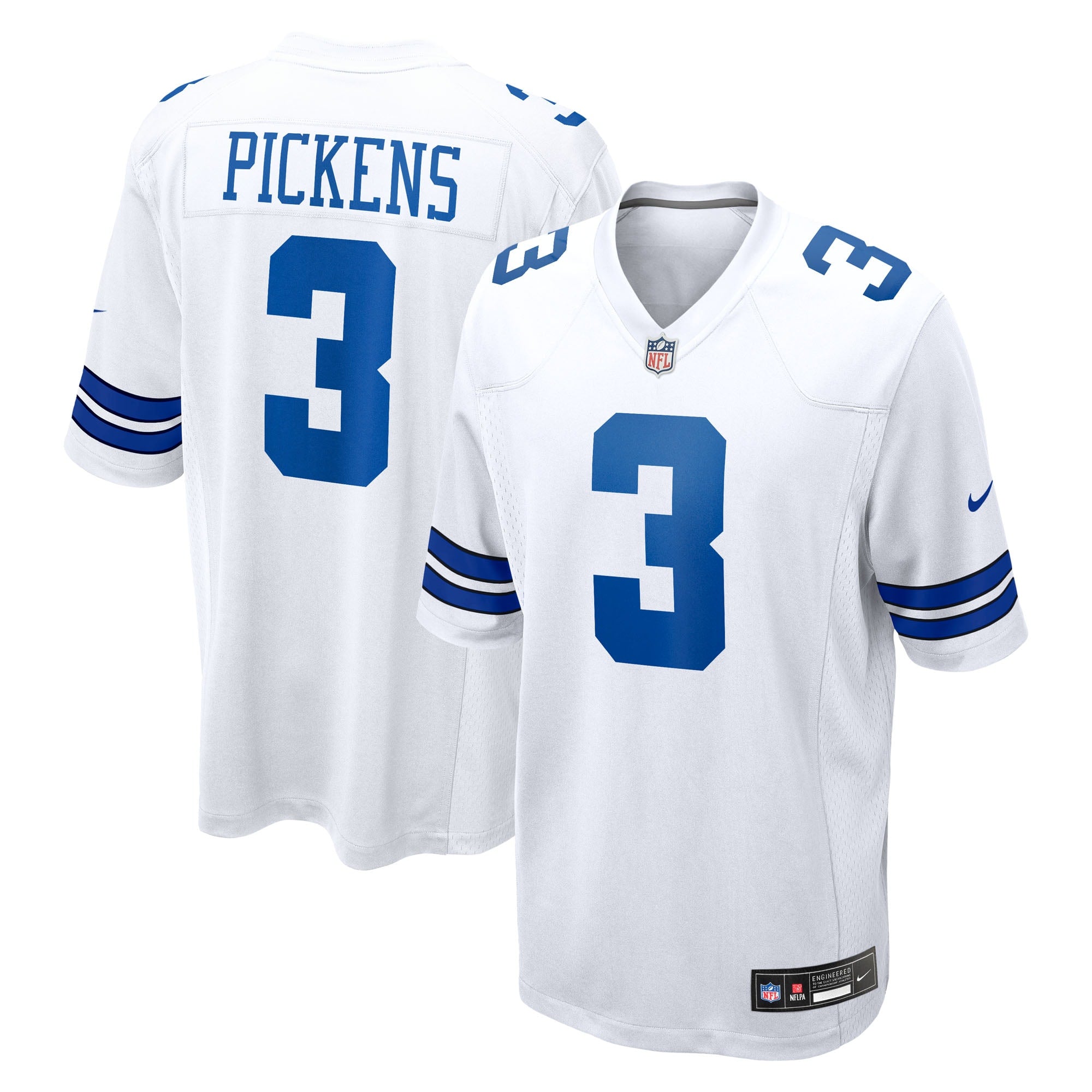 George Pickens Dallas Cowboys Game Jersey - White | Stitched Football Jersey TJS2114