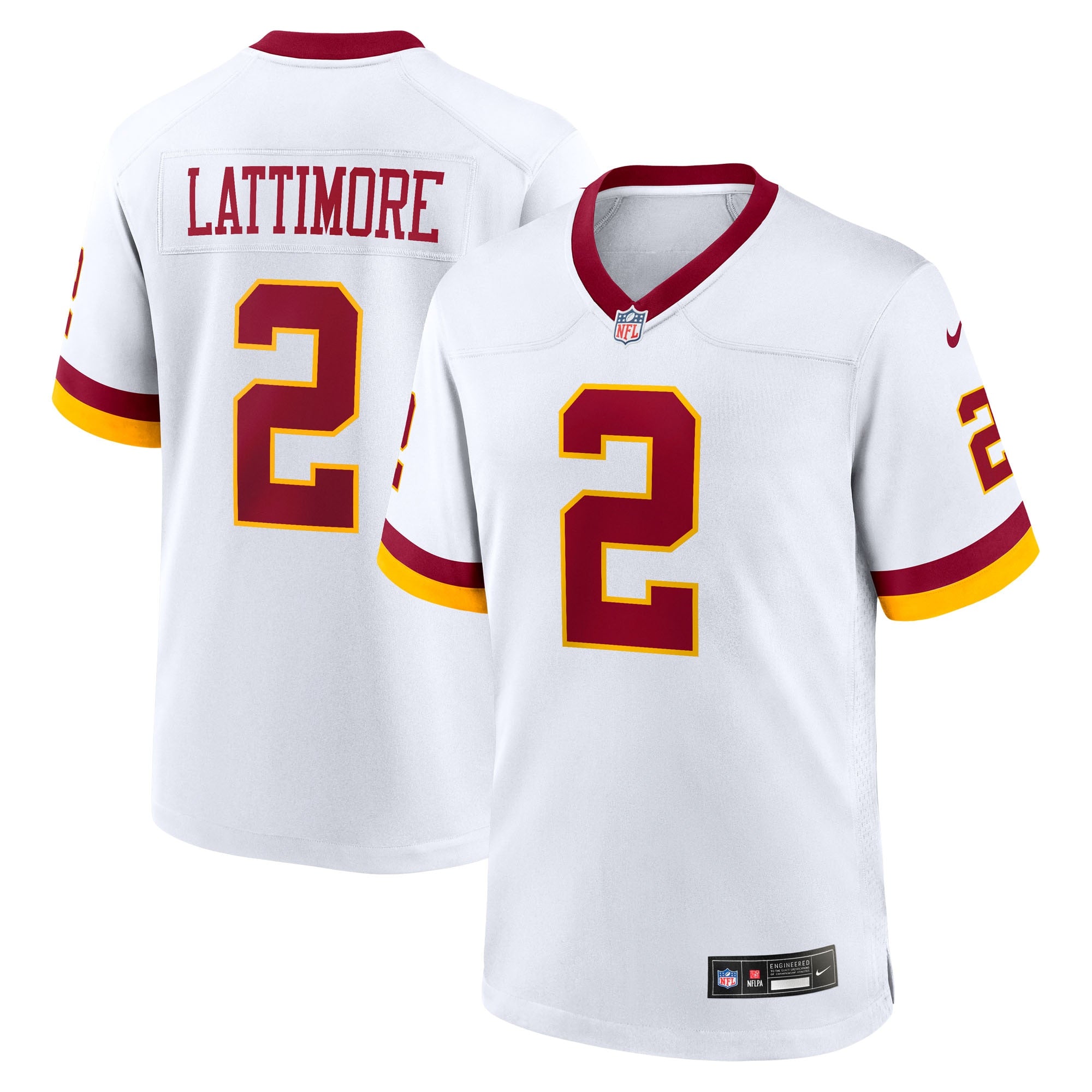 Marshon Lattimore Washington Commanders Game Super Bowl Era Jersey - White | Stitched Football Jersey TJS2028