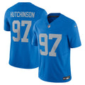 Aidan Hutchinson Detroit Lions Vapor F.U.S.E. Alternate Limited Jersey - Blue | Stitched Football Jersey TJS2136