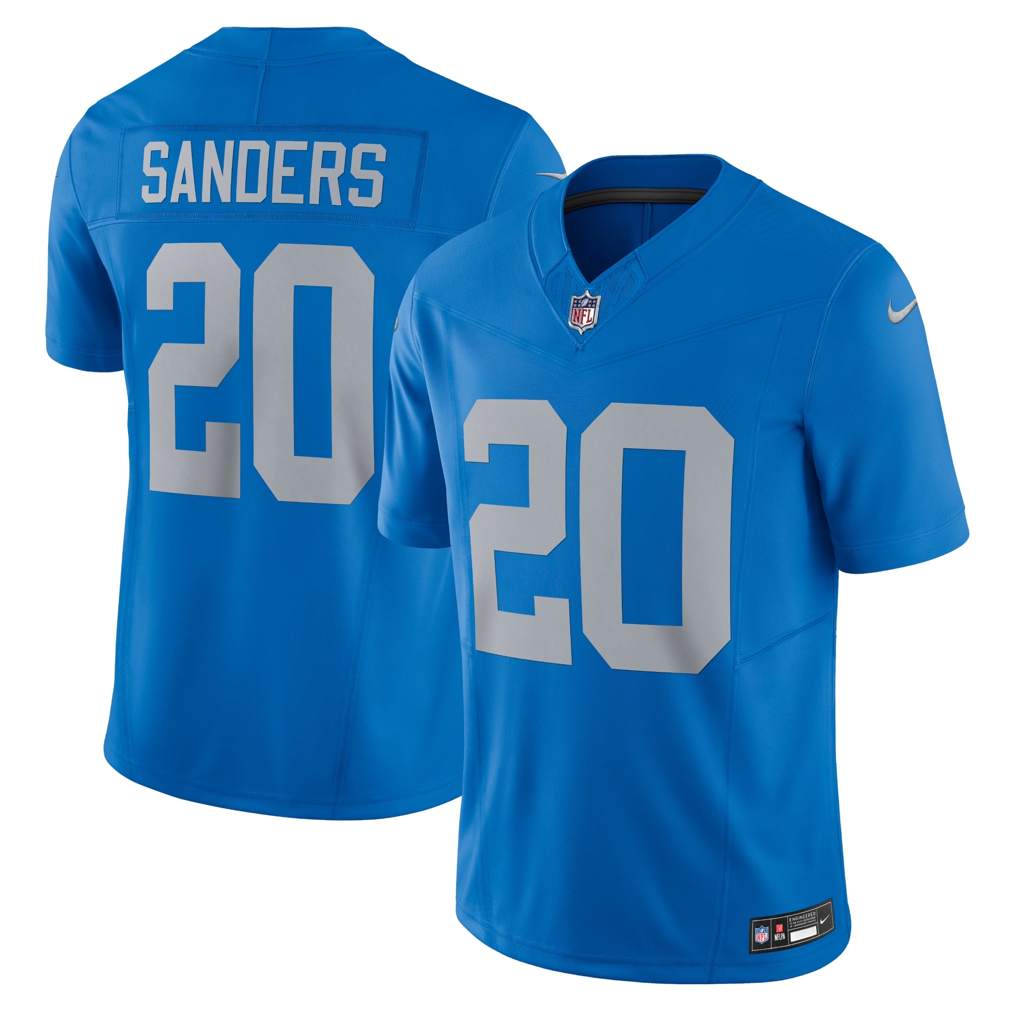 Barry Sanders Detroit Lions Vapor F.U.S.E. Alternate Limited Jersey - Blue | Stitched Football Jersey TJS2169