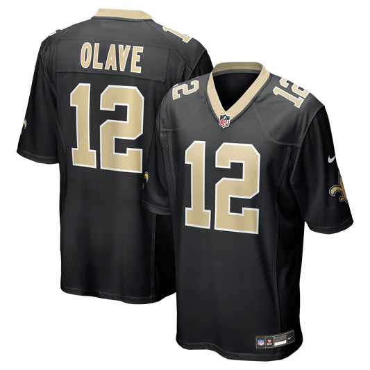 Chris Olave New Orleans Saints Player Game Jersey - Black | Stitched Football Jersey TJS2165