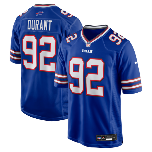 Zane Durant Buffalo Bills Team Game Jersey - Royal | Stitched Football Jersey TJS1903