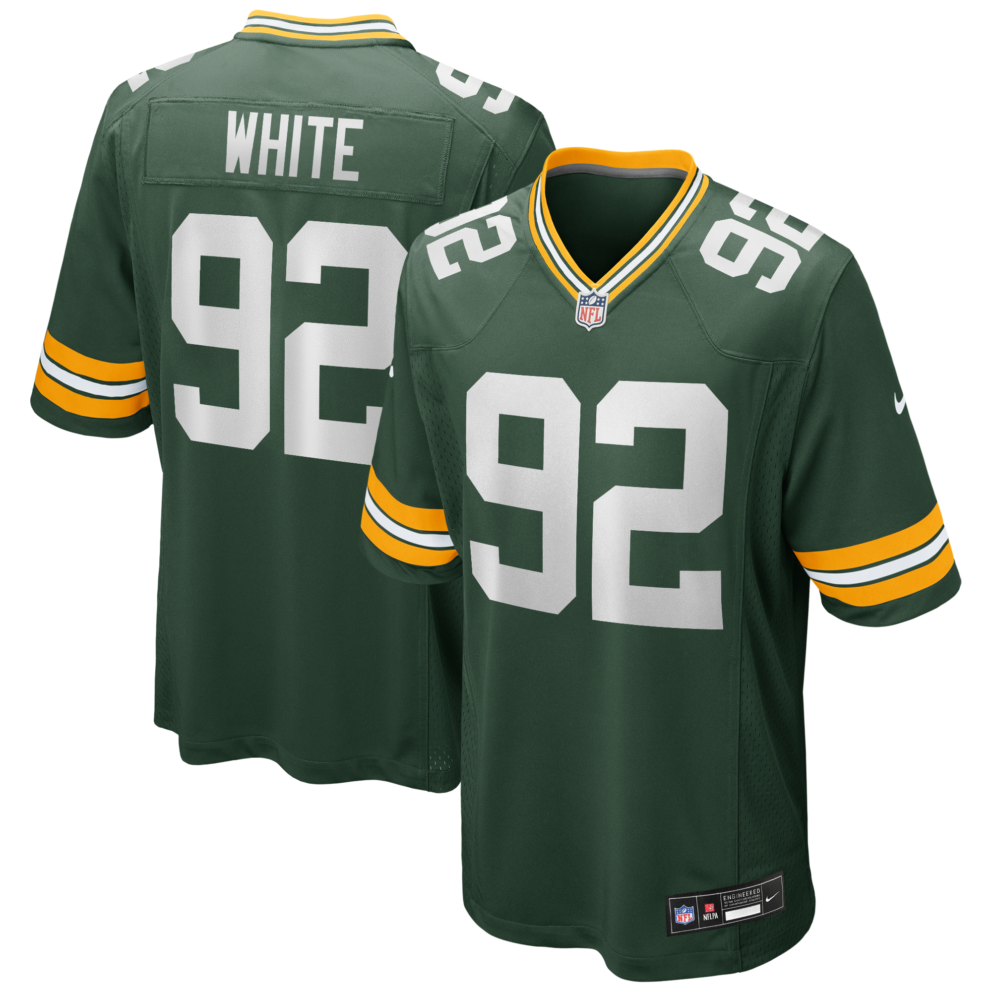 Reggie White Green Bay Packers Game Retired Player Jersey - Green | Stitched Football Jersey TJS2183