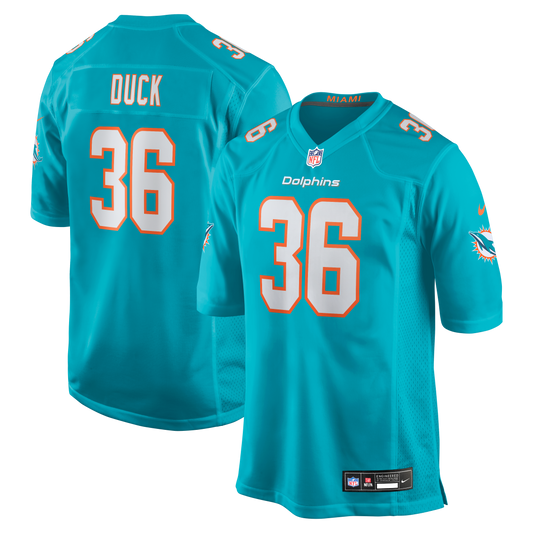 Storm Duck Miami Dolphins Game Jersey - Aqua | Stitched Football Jersey TJS2193