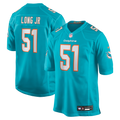 David Long Jr. Miami Dolphins Game Jersey - Aqua | Stitched Football Jersey TJS1929
