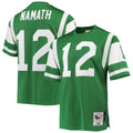 Joe Namath New York Jets 1968 M & N Throwback Retired Player Jersey - Green | Stitched Football Jersey TJS1966