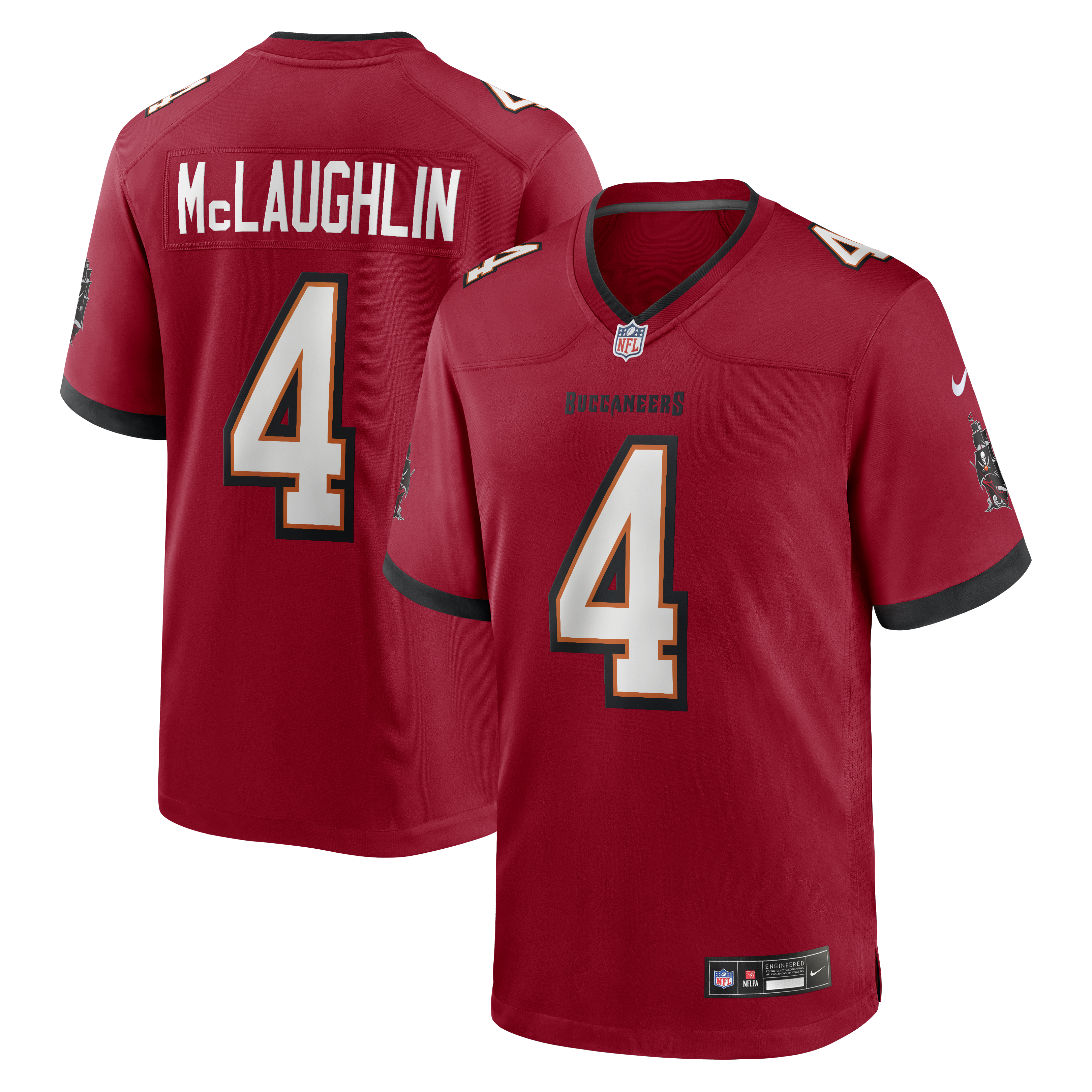 Chase McLaughlin Tampa Bay Buccaneers Game Player Jersey - Red | Stitched Football Jersey TJS2060