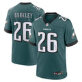 Saquon Barkley Philadelphia Eagles Game Player Jersey - Midnight Green | Stitched Football Jersey TJS2008