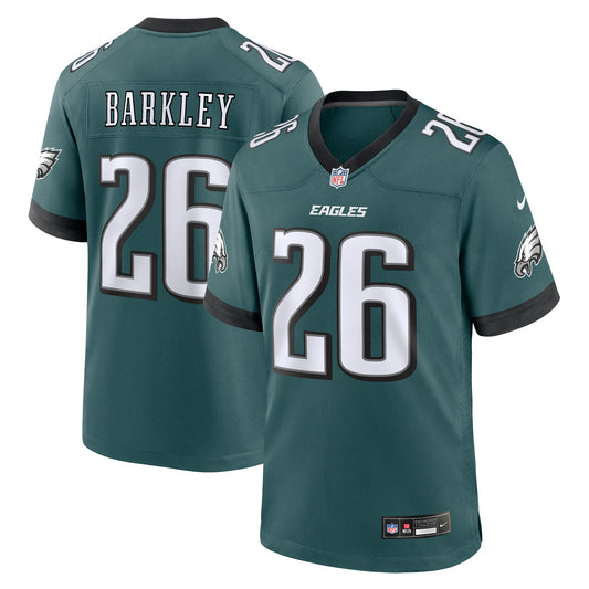 Saquon Barkley Philadelphia Eagles Game Player Jersey - Midnight Green | Stitched Football Jersey TJS2008