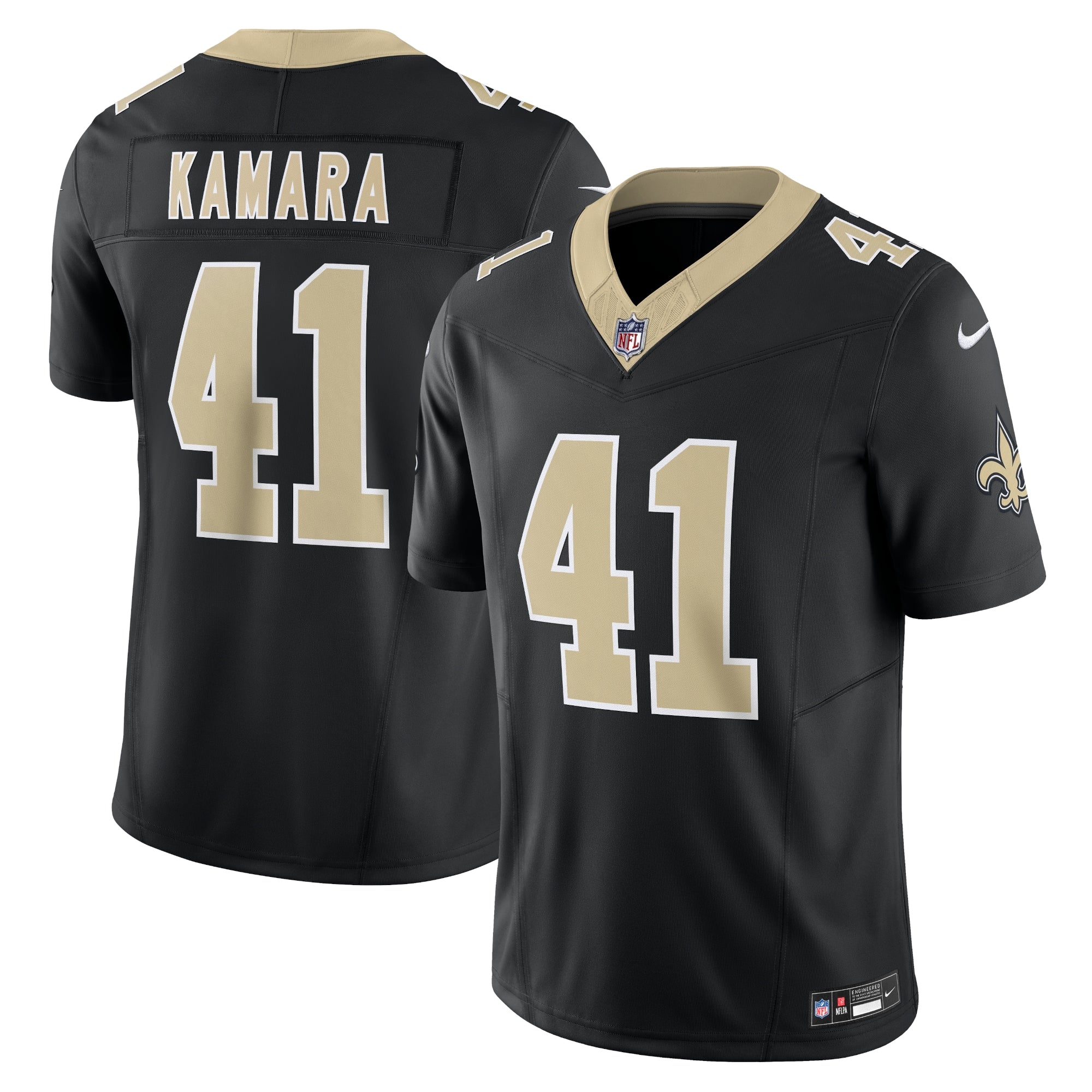 Alvin Kamara New Orleans Saints Vapor F.U.S.E. Limited Jersey - Black | Stitched Football Jersey TJS2160