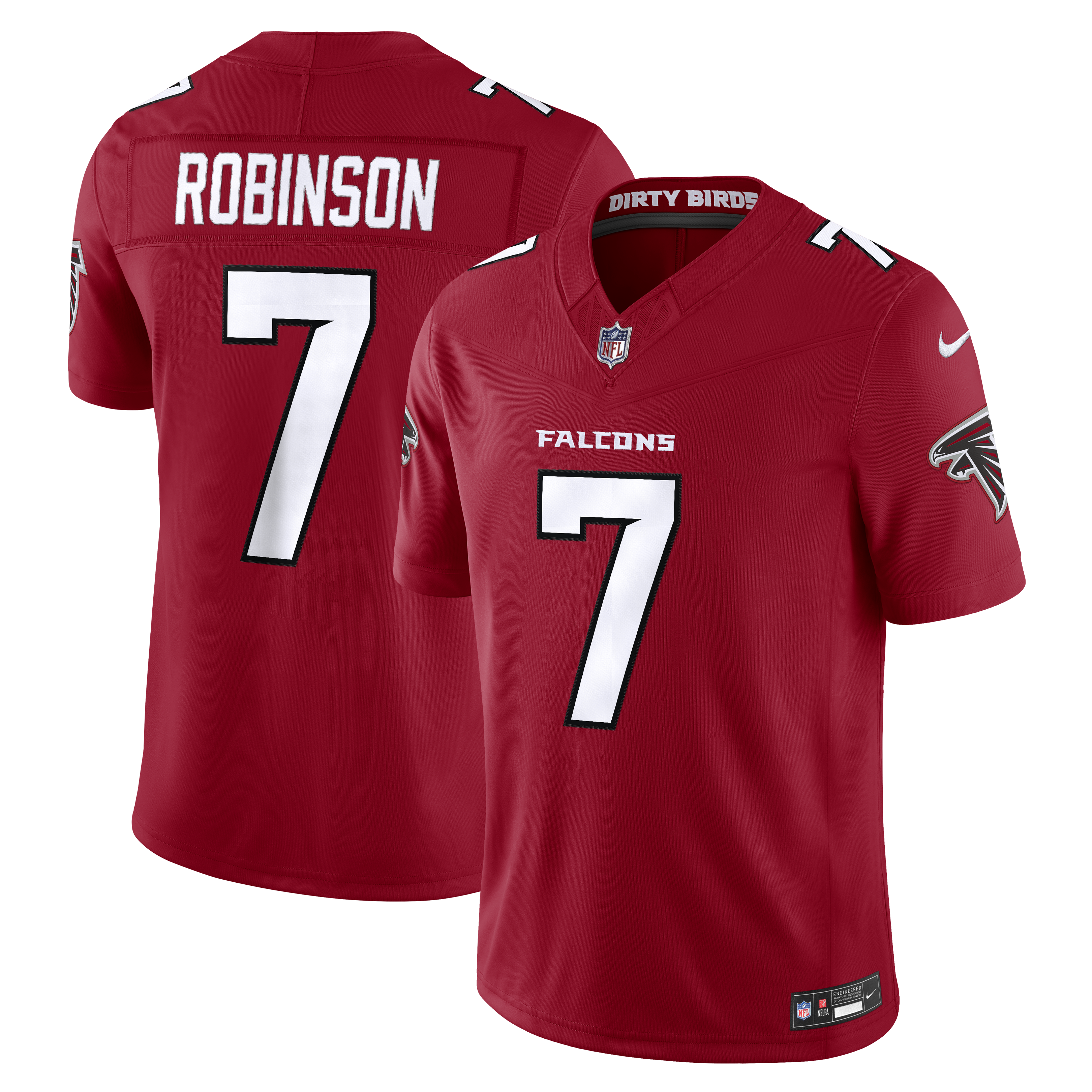 Bijan Robinson Atlanta Falcons Vapor F.U.S.E. Stitched Limited Jersey - Red | Stitched Football Jersey TJS2049