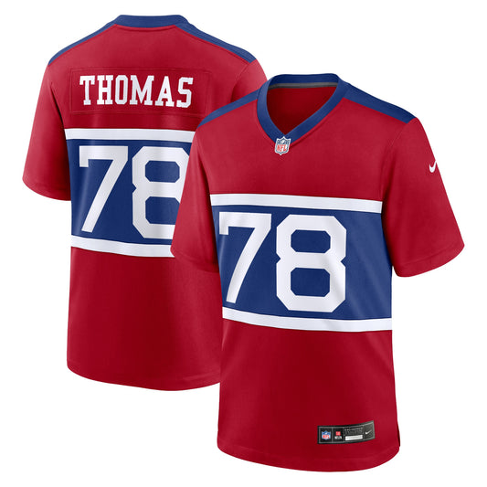 Andrew Thomas New York Giants Alternate Player Game Jersey - Century Red | Stitched Football Jersey TJS2043